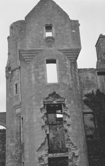 Detail of west elevation of Rothiemay Castle