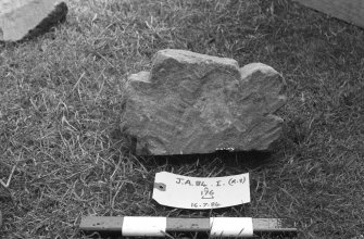 Jedburgh Abbey excavation archive
Frame 14: Architectural fragments from 176.
