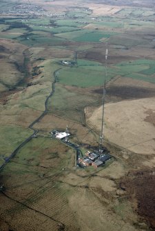 Blackhill, oblique aerial view, taken from the SE, showing Blackhill enclosures in the centre right of the photograph.