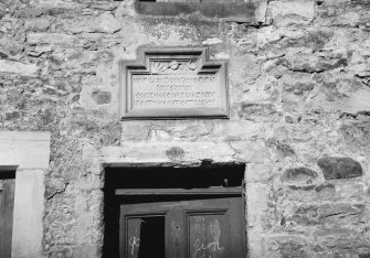 Detail of plaque commemorating Sir David Brewster, 40 
Canongate, Jedburgh.