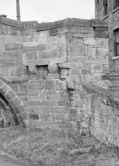 Detail of stonework at Canongate Bridge, Jedburgh