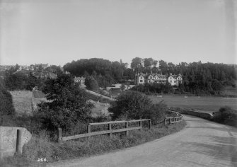 Distant view of Craigellachie Hotel  from NW.