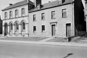 View of 22 and 24 Newtown Street, Duns, from south showing the County Welfare Office and Treasurer's Department.