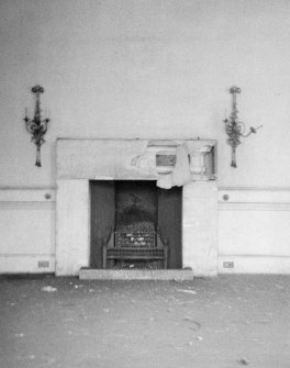 Interior.
View of chimney piece in Drawing Room in West wing.