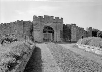 View of entrance to Jedburgh Castle Jail from NE.