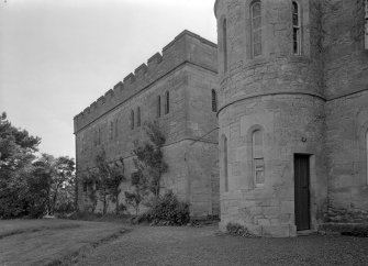 View of male block one and north elevation of Governor's House, Jedburgh Castle Jail.