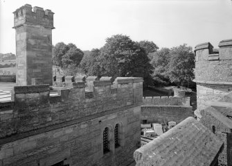 View of roof of male block two, Jedburgh Castle Jail.