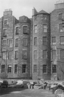 View of the rear of the south side of Buccleuch Place No. 2 - 4, Edinburgh, seen from the south east.