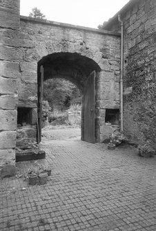 Detail of archway from courtyard.