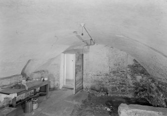 View of cellar on ground floor of main block, Auchenbowie House.