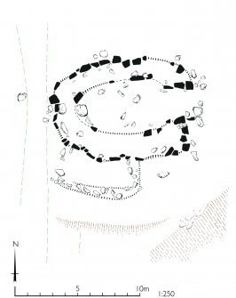 Galmisdale, plan of possible house. HES publication illustration.