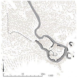 Plan of Orval deer trap. HES publication illustration.