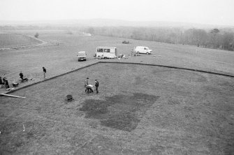 Site A: after cleaning and pre-planning from tower to W of site beside road.