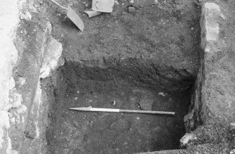 Excavation photograph : record shot of B, looking east.