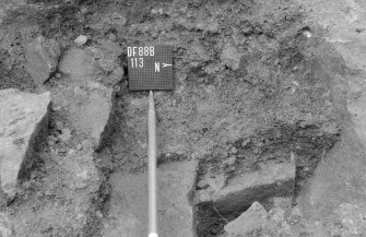 Excavation photograph : section 3, through 113, looking west.