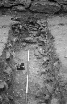 Excavation photograph : sondage to west of ruins, looking east.