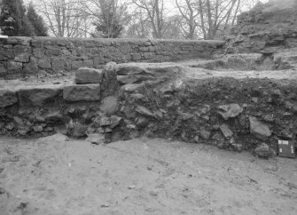 Excavation photograph : section 8, from west to east, looking south.