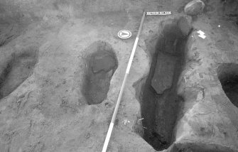 Newhall Point excavation archive
Frame 17: Area B: Excavated grave cuts 005, 024, 013 (published as grave nos. G1, PG2, PG3).
