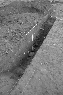 Castle of Wardhouse excavation archive
Area 3: Lowest excavated fills in ditch 302. Machined after this stage. Contexts 350 and 351.