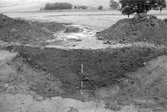 Castle of Wardhouse excavation archive
Area 1: Fully excavated inner ditch. Red granite bedrock exposed.