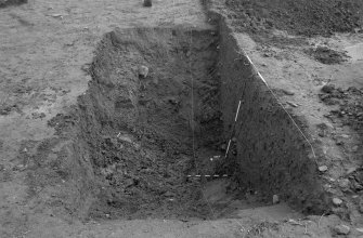 Castle of Wardhouse excavation archive
Area 1: Fully excavated inner ditch. Red granite bedrock exposed.