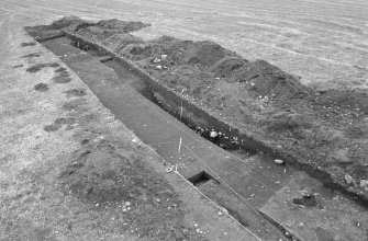 Castle of Wardhouse excavation archive
Area 3: Final shot of all three ditches and both banks.