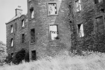 Detail of N tower, Ravenstone Castle.