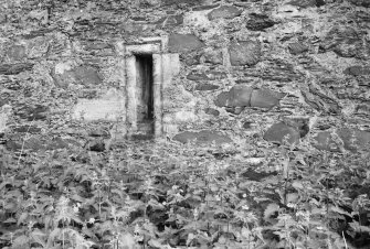 Detail of gun hole, Ravenstone Castle.