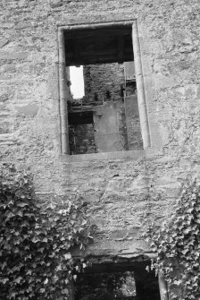 Detail of window, Ravenstone Castle.