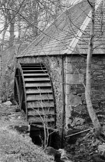 Detail of waterwheel, Gelston Castle saw mill.