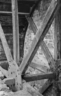 Detail of waterwheel, Gelston Castle saw mill.