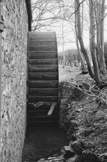 Detail of waterwheel, Gelston Castle saw mill.