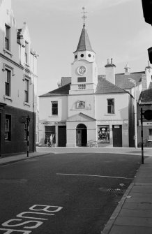 View of north elevation of Old Town Hall, Stranraer, from Queen Street.