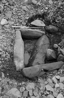 Excavation, view of cist