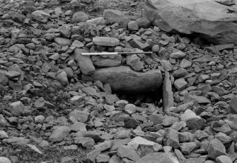 Excavation, view of cist