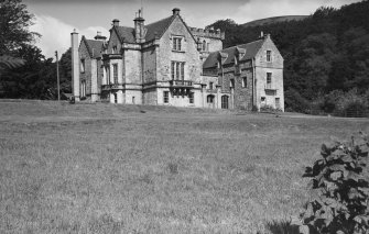 General view of Woodhouselee from south east showing side elevation.