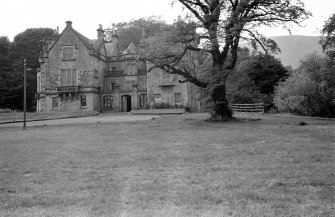 View of Woodhouselee from east showing principal front.