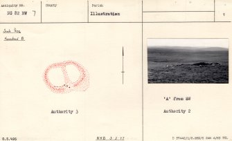 OS '495' illustration card showing plan (February 1977) and photograph (24 May 1961)