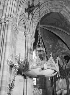 Interior.
Detail of pulpit canopy from SW.
