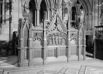 Interior.
Detail of organ console.
