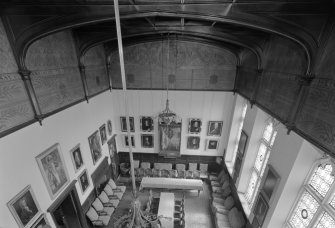 Interior view of Trinity Hall, Union Street, Aberdeen, showing minor hall from above