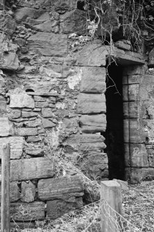 Detail of stonework and doorway, Dalswinton Old House.