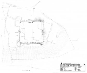 Kinclaven Castle: Survey of ground plan