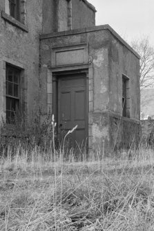 View of main entrance to Kirkton of Glenbuchat Old Manse, from SE.