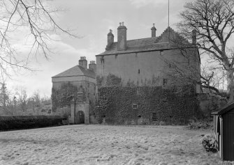 General view of Craig Castle from north.