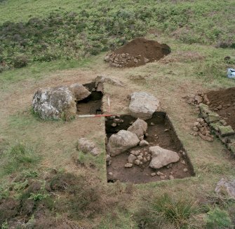 Eigg, Galmisdale, Metal Working Site. Excavation of possible metal working site.