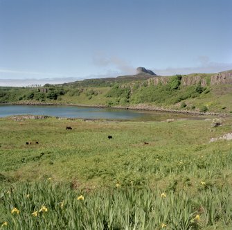 Eigg, An Sgurr, Fort. View from Kildonnan.