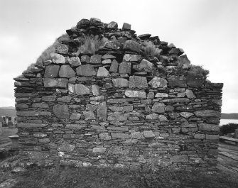 Luing, Kilchattan Church.
General view of West gable.
