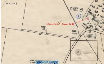 Location plan, copied from record card