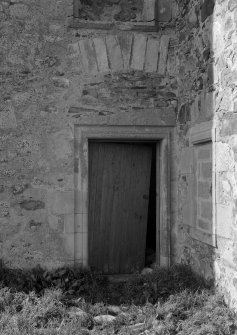 Detail of entrance doorway, Knockhall Castle.